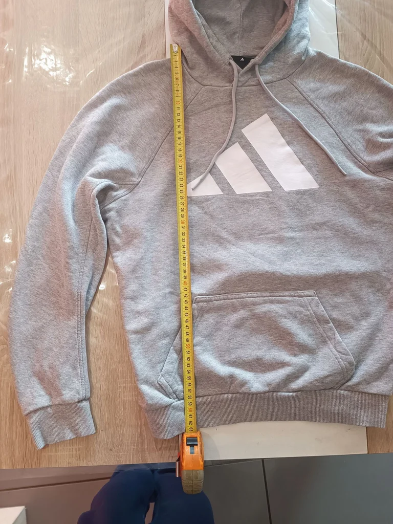 Adidas hoodie pull in size S, very good condition, grey color – photo 9